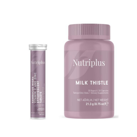 Nutriplus | Mariadistel | Sambucus | Zink | Vitamine C | Natuurlijk ANTIOXIDANT | Capsules/Tabletten